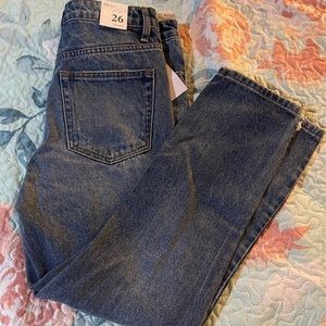 TNR crop “Mom” jeans sz.26 NWT